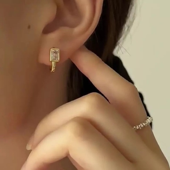 Jewelry - Crystal U Shape trendy Earrings